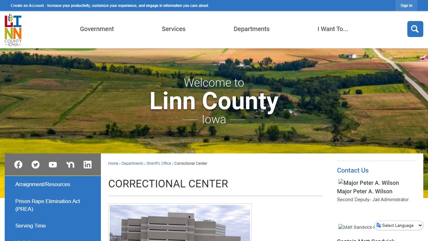 Correctional Center | Linn County, IA - Official Website